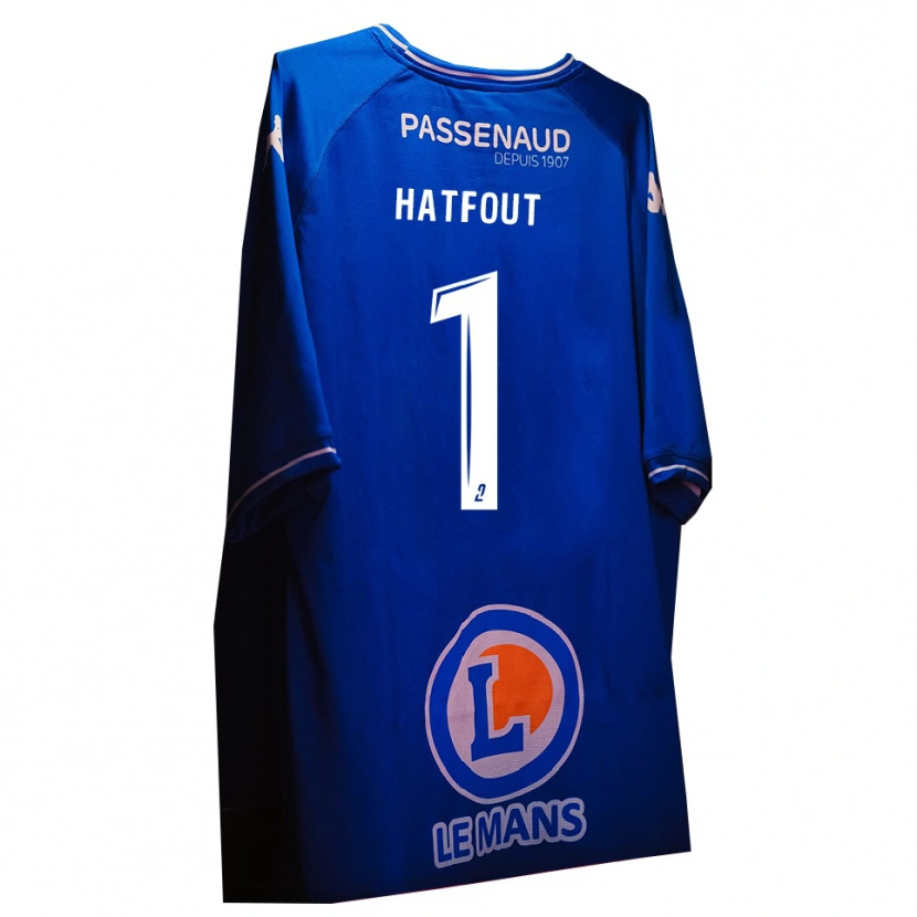 Danxen Mænd Ewan Hatfout #1 Kongeblå Hvid Målmandstrøje 2025/26 Trøje T-shirt