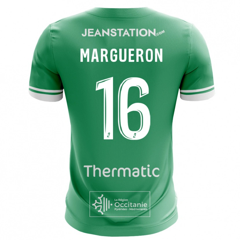 Danxen Mænd Lucas Margueron #16 Grøn Hvid Målmandstrøje 2025/26 Trøje T-shirt