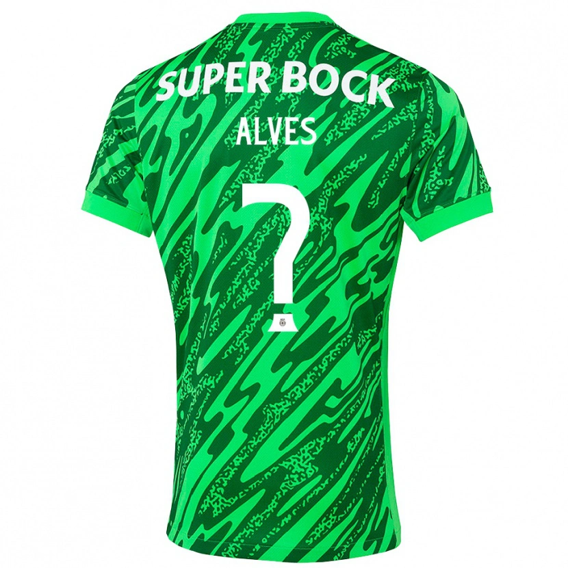 Danxen Mænd Guilherme Alves #0 Grøn Hvid Målmandstrøje 2025/26 Trøje T-shirt