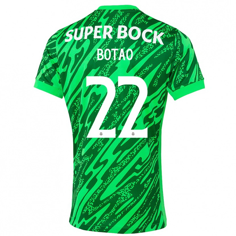Danxen Mænd Martim Botão #22 Grøn Hvid Målmandstrøje 2025/26 Trøje T-shirt