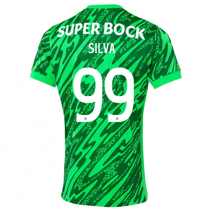 Danxen Mænd Francisco Silva #99 Grøn Hvid Målmandstrøje 2025/26 Trøje T-shirt