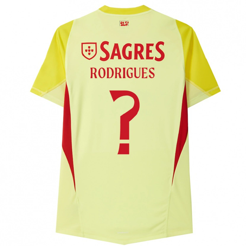 Danxen Mænd Miguel Rodrigues #0 Gul Rød Målmandstrøje 2025/26 Trøje T-shirt