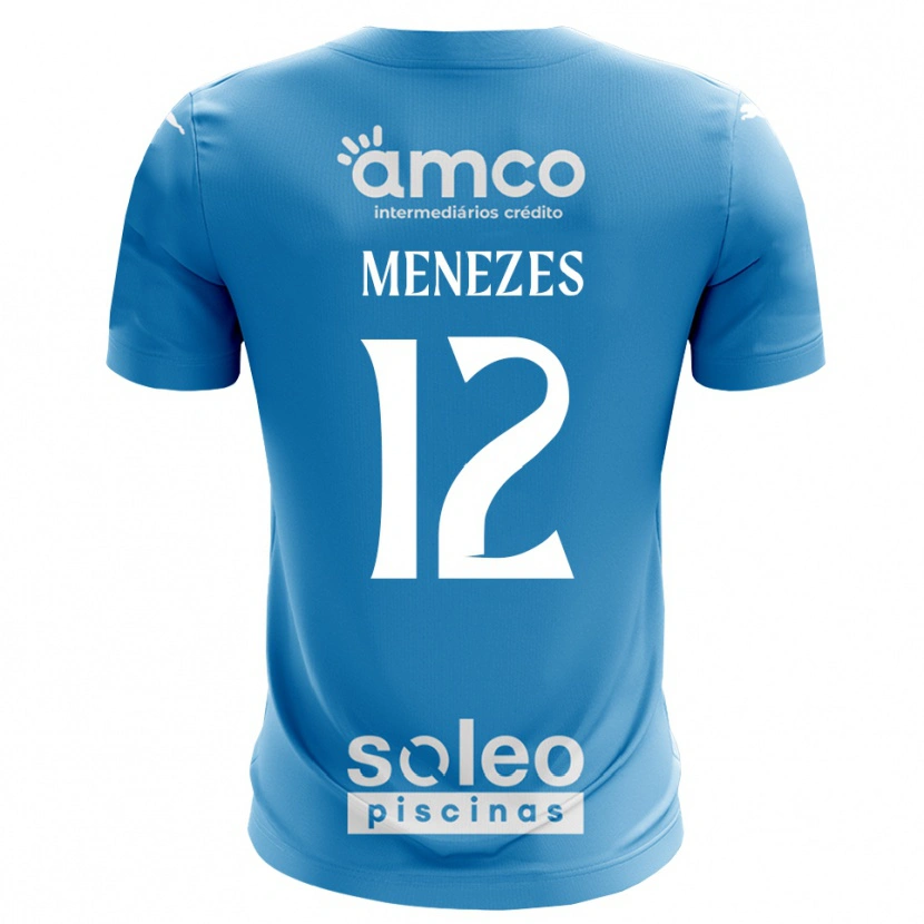 Danxen Mænd Gabriel Menezes #12 Blå Hvid Målmandstrøje 2025/26 Trøje T-shirt