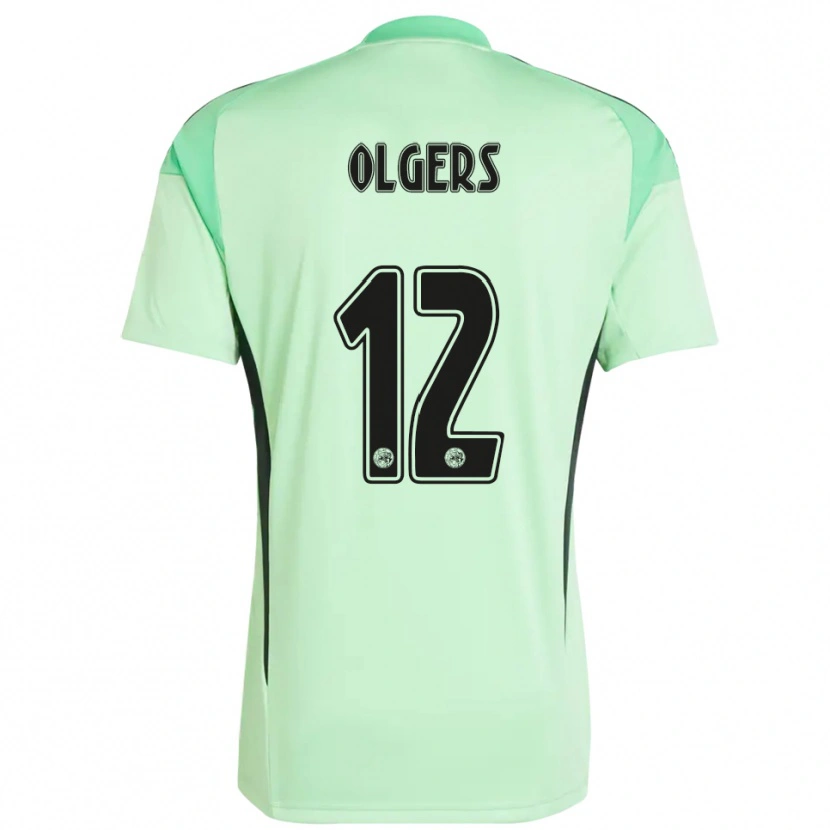 Danxen Mænd Guus Olgers #12 Lysegrøn Sort Målmandstrøje 2025/26 Trøje T-shirt