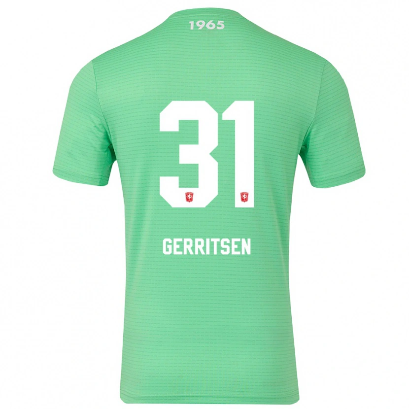 Danxen Mænd Yannick Gerritsen #31 Lysegrøn Hvid Målmandstrøje 2025/26 Trøje T-shirt