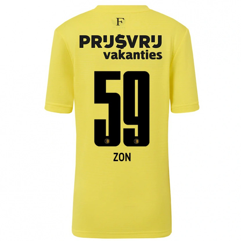 Danxen Mænd Oier Zon #59 Gul Sort Målmandstrøje 2025/26 Trøje T-shirt