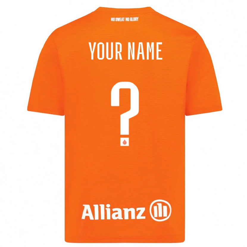 Danxen Mænd Club Brugge KV Orange Hvid Målmandstrøje 2025/26 Trøje T-shirt