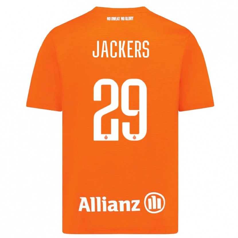 Danxen Mænd Nordin Jackers #29 Orange Hvid Målmandstrøje 2025/26 Trøje T-shirt