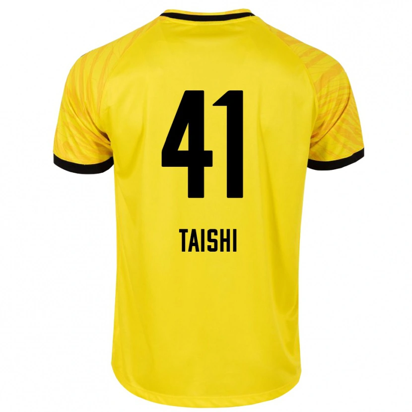 Danxen Mænd Taishi Brandon Nozawa #41 Gul Sort Målmandstrøje 2025/26 Trøje T-shirt