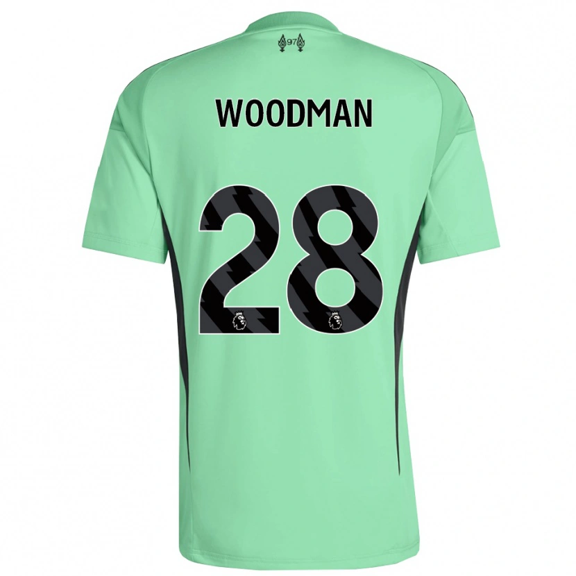 Danxen Mænd Freddie Woodman #28 Aquamarin Målmandstrøje 2025/26 Trøje T-shirt