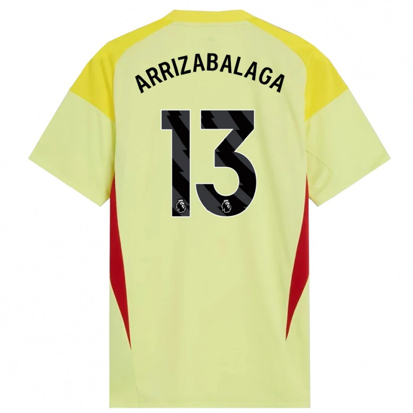 Danxen Mænd Kepa Arrizabalaga #13 Gul Rød Sort Målmandstrøje 2025/26 Trøje T-shirt