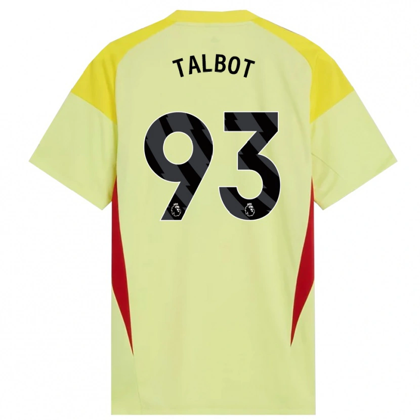 Danxen Mænd Jack Talbot #93 Gul Rød Sort Målmandstrøje 2025/26 Trøje T-shirt