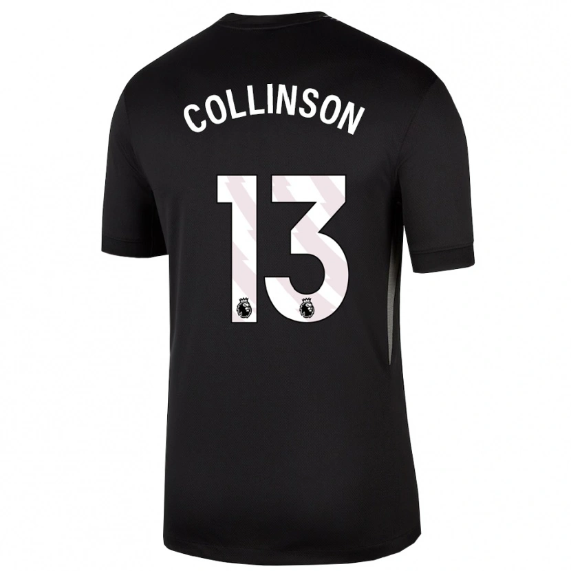 Danxen Mænd Isaac Collinson #13 Sort Hvid Målmandstrøje 2025/26 Trøje T-shirt