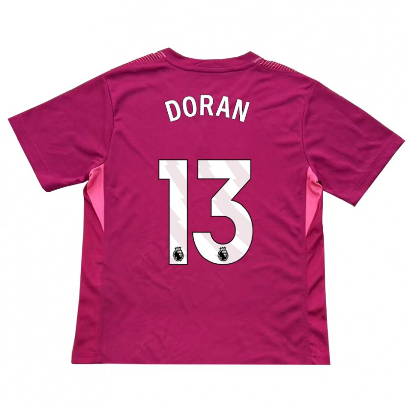 Danxen Mænd Farren Doran #13 Rose Hvid Målmandstrøje 2025/26 Trøje T-shirt