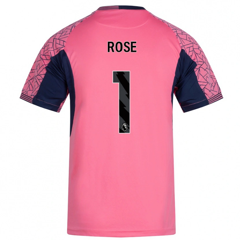 Danxen Mænd Reggie Rose #1 Pink Sort Målmandstrøje 2025/26 Trøje T-shirt