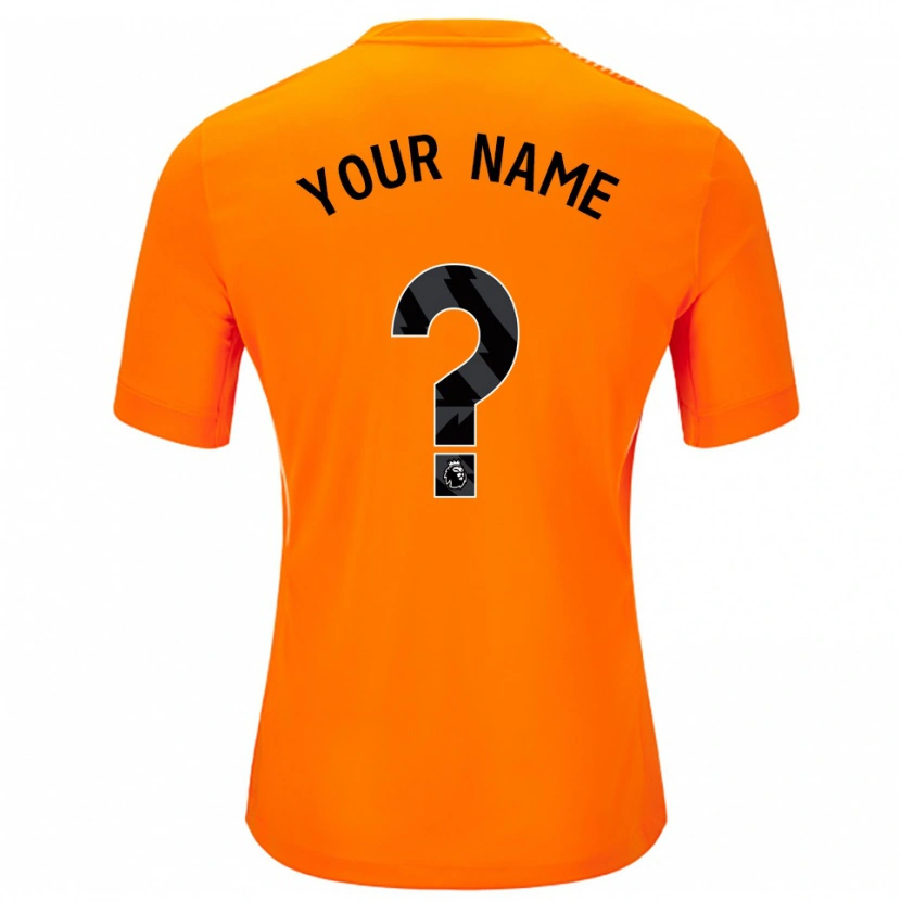 Danxen Mænd Brighton & Hove Albion FC Orange Sort Målmandstrøje 2025/26 Trøje T-shirt