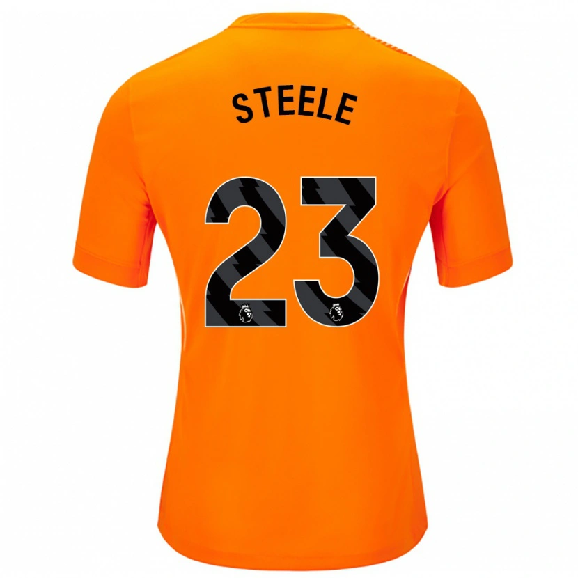 Danxen Mænd Jason Steele #23 Orange Sort Målmandstrøje 2025/26 Trøje T-shirt