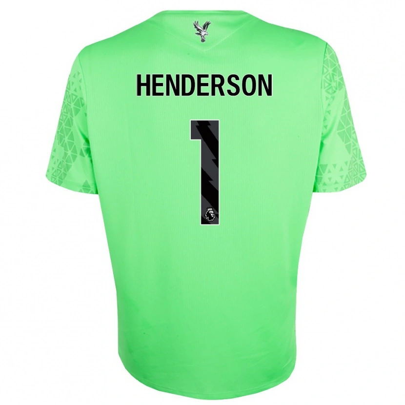 Danxen Mænd Dean Henderson #1 Grøn Sort Målmandstrøje 2025/26 Trøje T-shirt