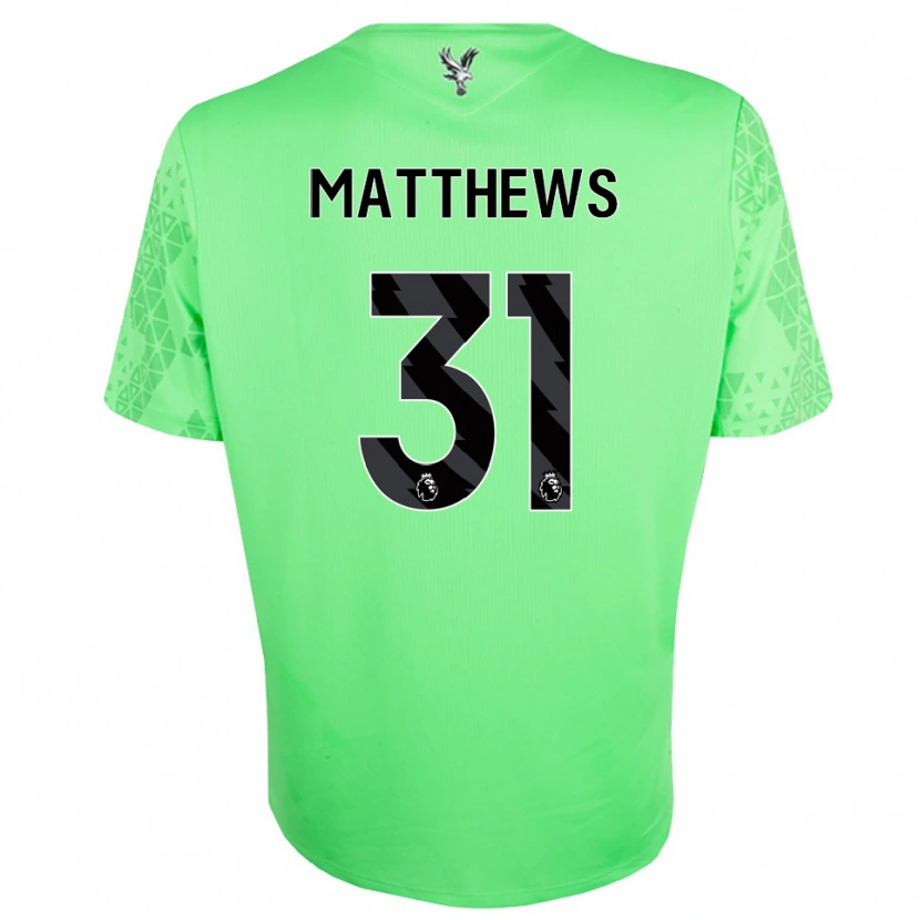 Danxen Mænd Remi Matthews #31 Grøn Sort Målmandstrøje 2025/26 Trøje T-shirt