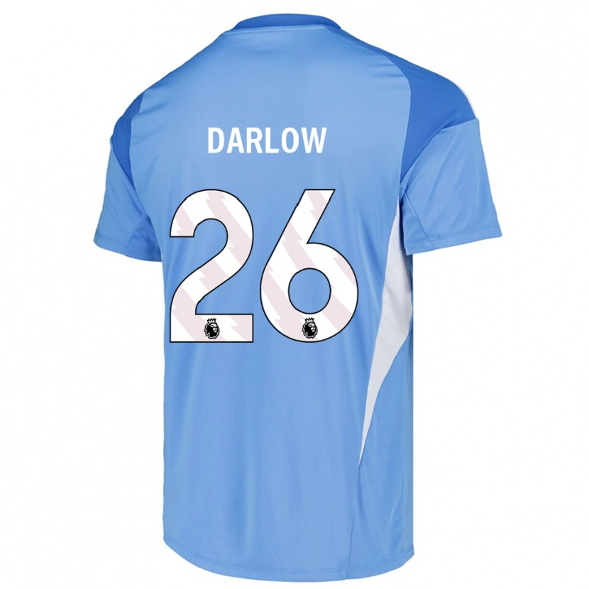 Danxen Mænd Karl Darlow #26 Himmelblå Hvid Målmandstrøje 2025/26 Trøje T-shirt