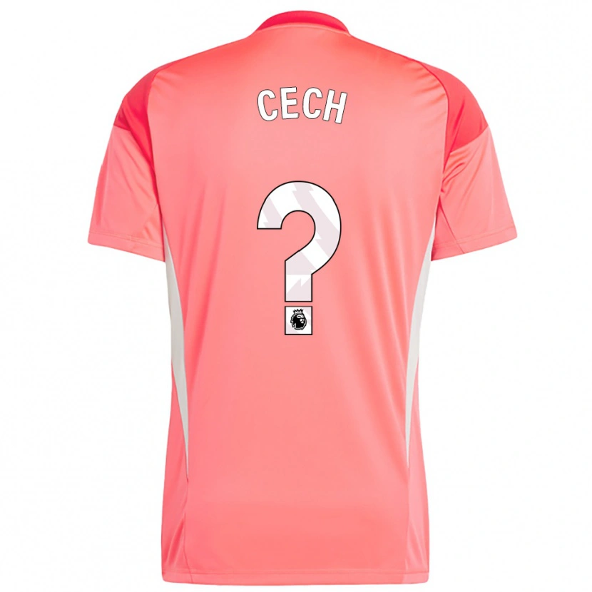 Danxen Mænd Damian Cech #0 Rød Hvid Målmandstrøje 2025/26 Trøje T-shirt