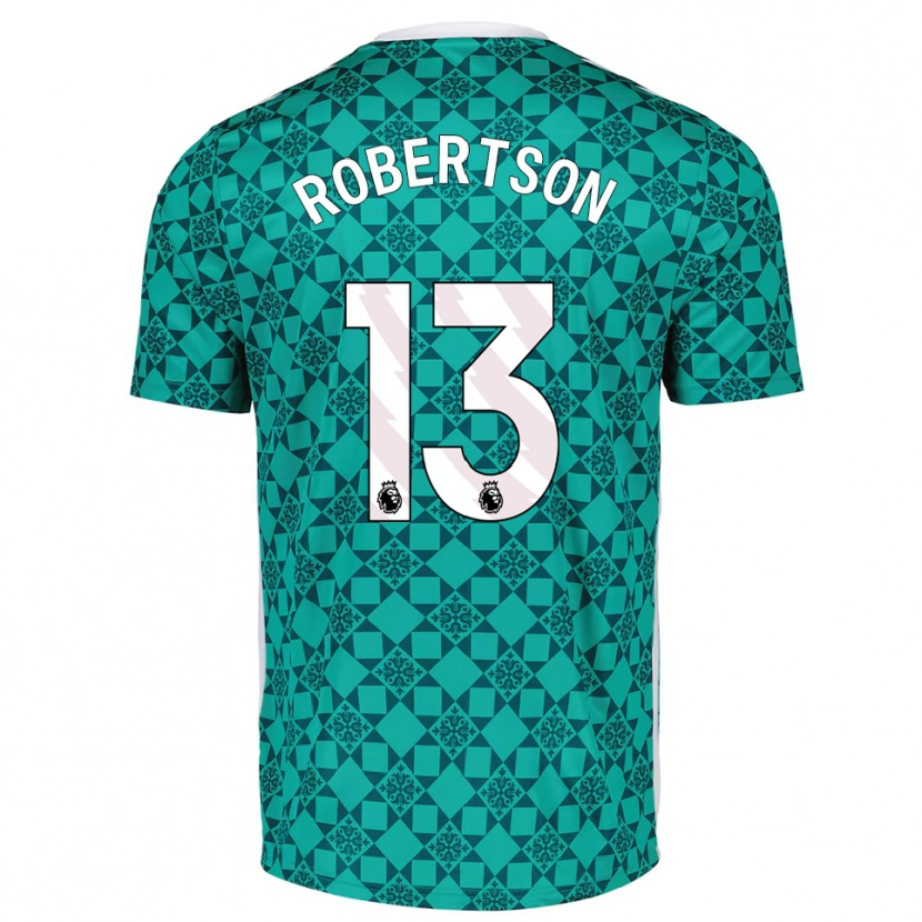 Danxen Mænd Finley Robertson #13 Grøn Hvid Målmandstrøje 2025/26 Trøje T-shirt