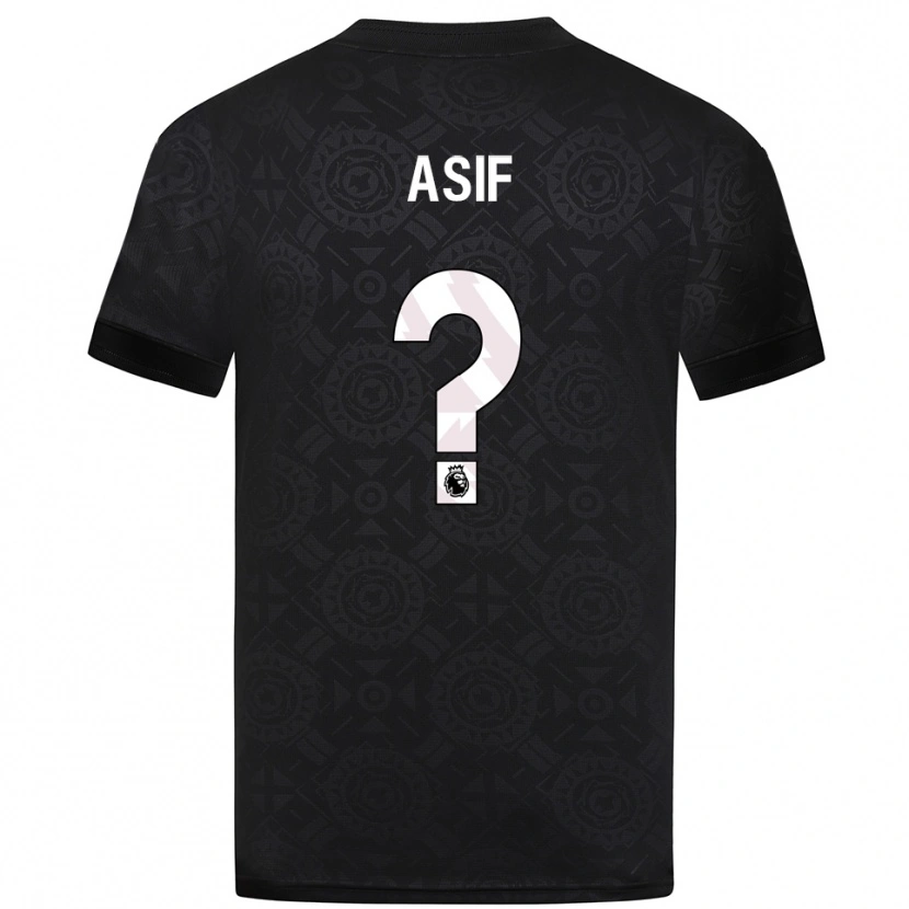 Danxen Mænd Dawood Asif #0 Sort Hvid Målmandstrøje 2025/26 Trøje T-shirt