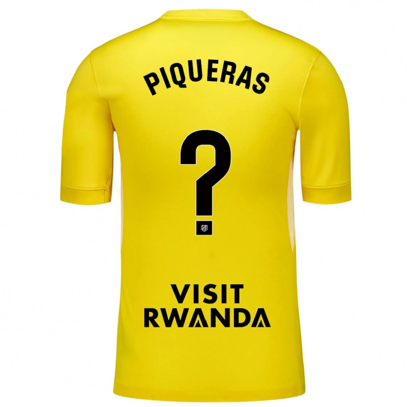 Danxen Mænd Diego Piqueras #0 Gul Sort Målmandstrøje 2025/26 Trøje T-shirt