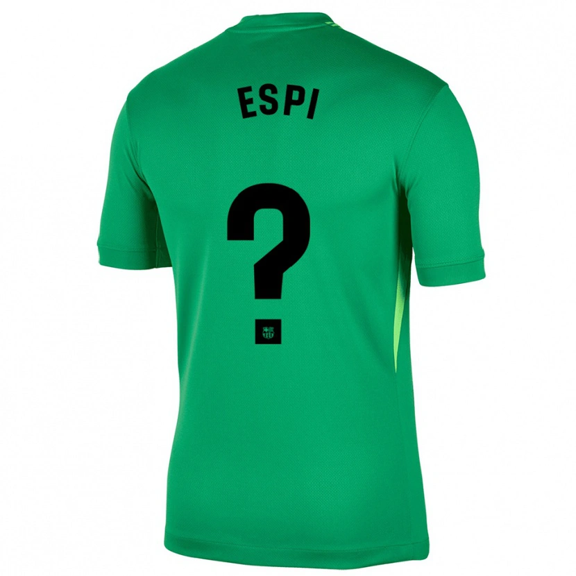 Danxen Mænd Pau Espi #0 Grøn Sort Målmandstrøje 2025/26 Trøje T-shirt