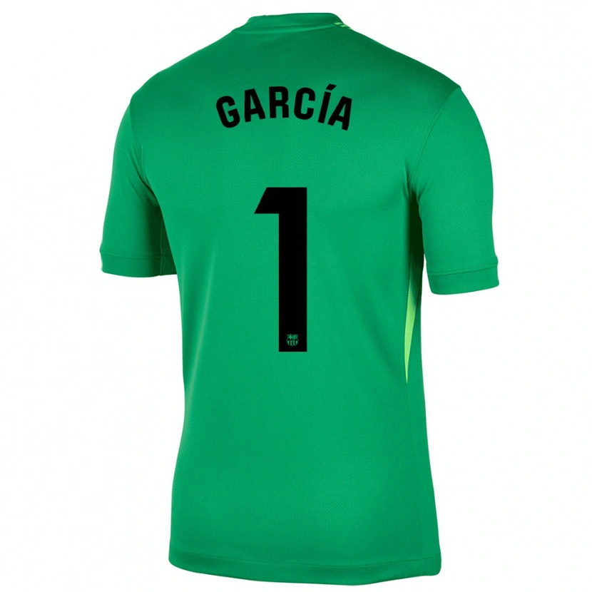 Danxen Mænd Joan García #1 Grøn Sort Målmandstrøje 2025/26 Trøje T-shirt