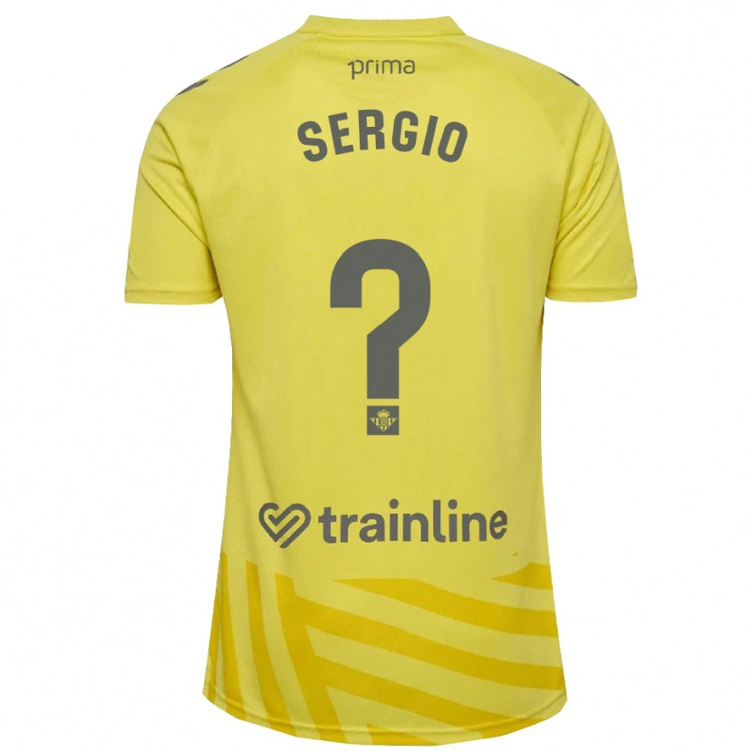 Danxen Mænd Sergio Vázquez #0 Gul Grå Målmandstrøje 2025/26 Trøje T-shirt