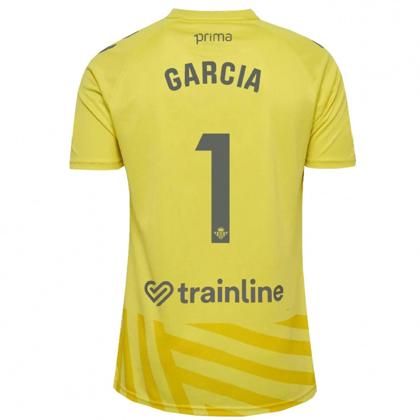 Danxen Mænd Germán García #1 Gul Grå Målmandstrøje 2025/26 Trøje T-shirt