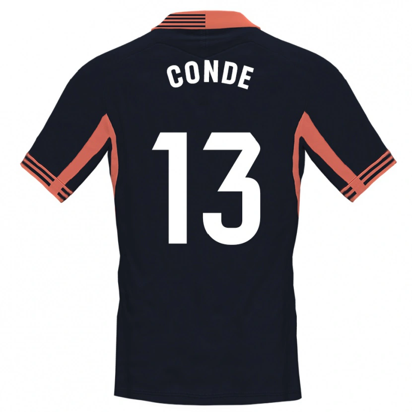 Danxen Mænd Diego Conde #13 Sort Hvid Orange Målmandstrøje 2025/26 Trøje T-shirt