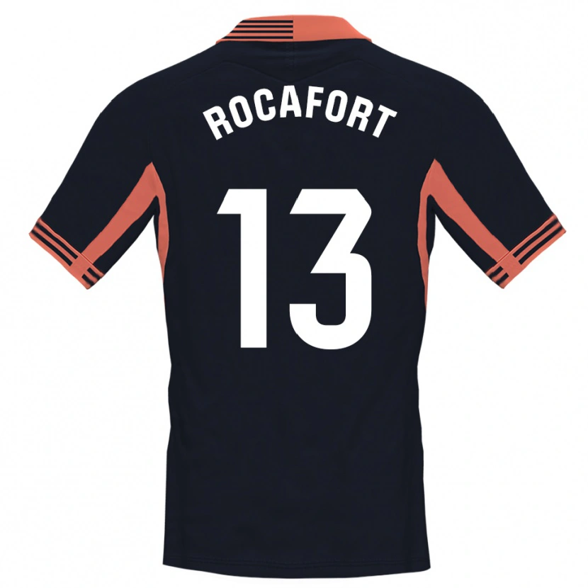Danxen Mænd Rodrigo Rocafort #13 Sort Hvid Orange Målmandstrøje 2025/26 Trøje T-shirt