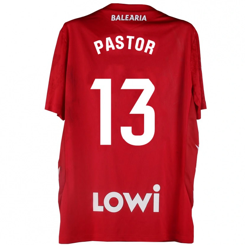 Danxen Mænd Alfonso Pastor #13 Rød Hvid Målmandstrøje 2025/26 Trøje T-shirt