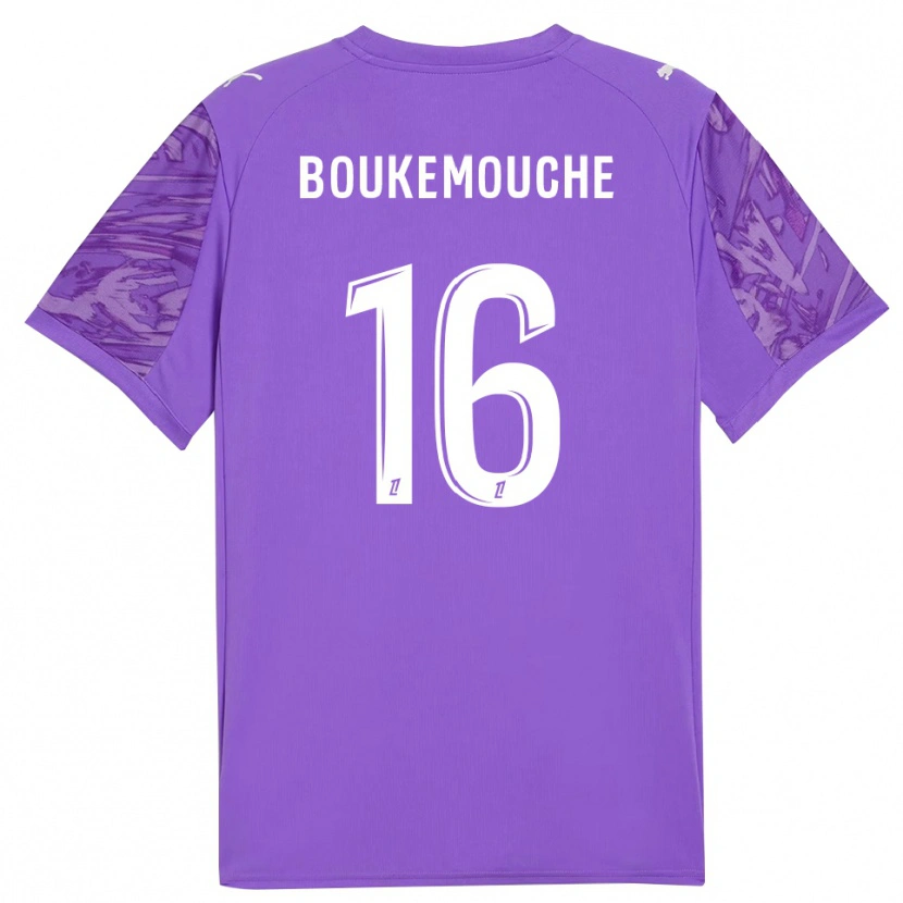 Danxen Mænd Amine Boukemouche #16 Lilla Hvid Målmandstrøje 2025/26 Trøje T-shirt