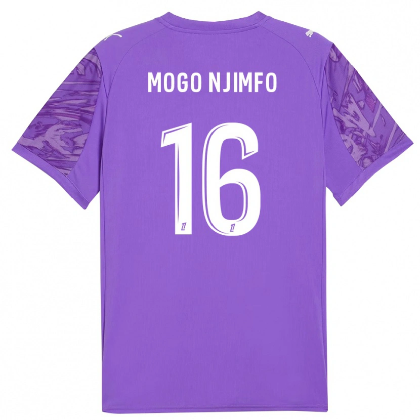 Danxen Mænd Arthur Mogo Njimfo #16 Lilla Hvid Målmandstrøje 2025/26 Trøje T-shirt