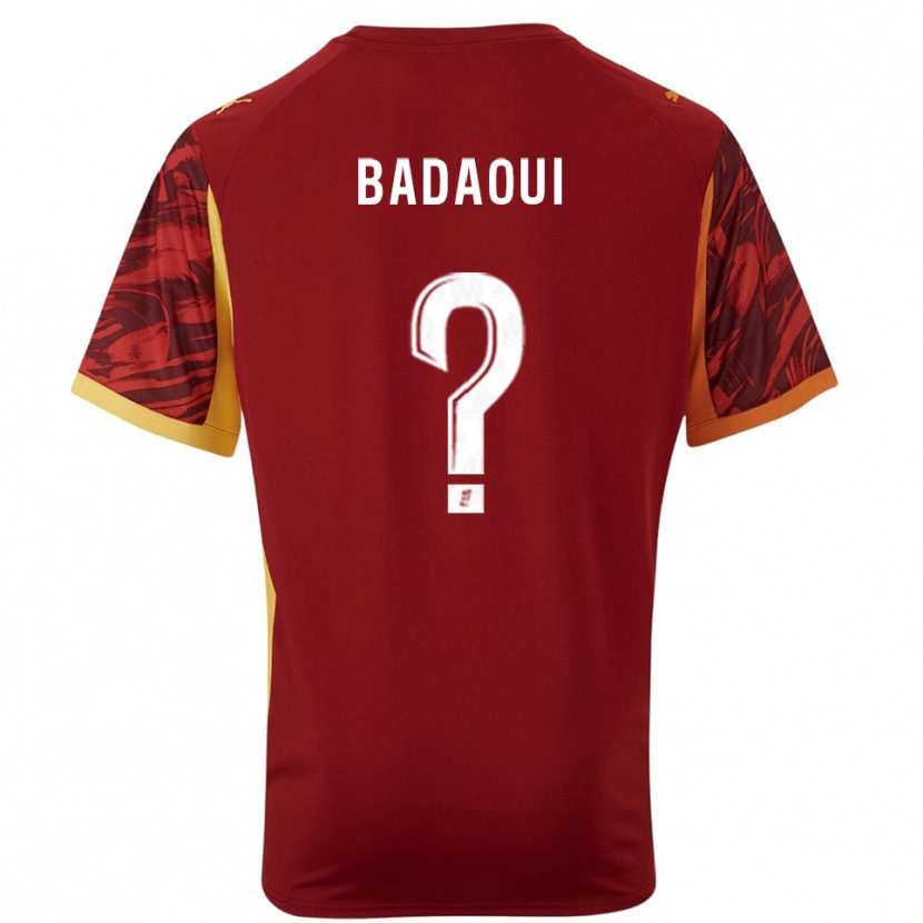 Danxen Mænd Yassine Badaoui #0 Bordeaux Brun Målmandstrøje 2025/26 Trøje T-shirt