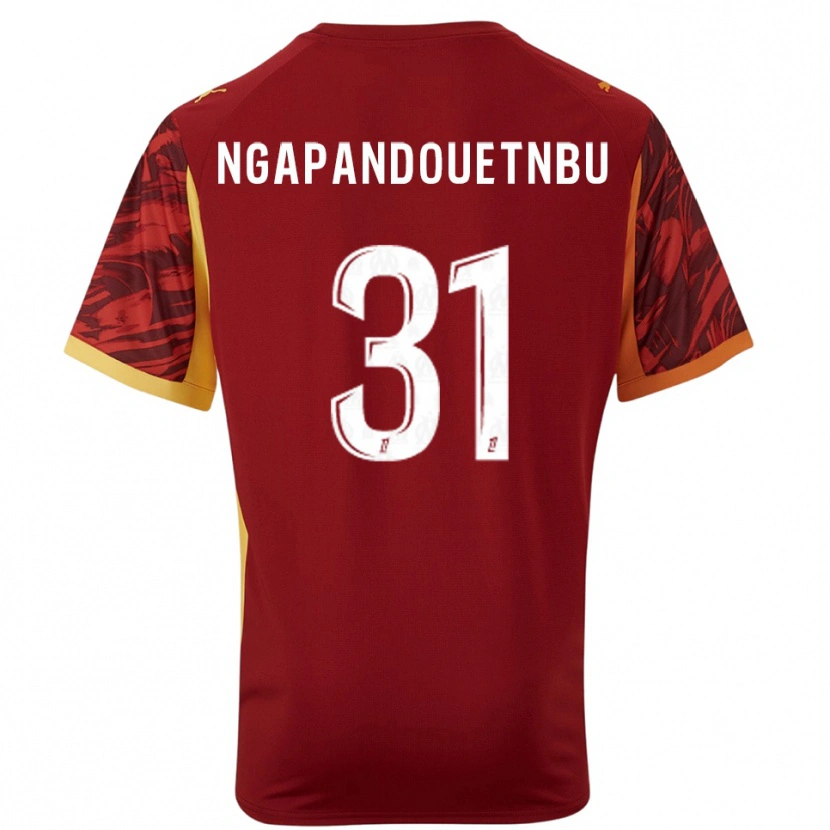 Danxen Mænd Simon Ngapandouetnbu #31 Bordeaux Brun Målmandstrøje 2025/26 Trøje T-shirt