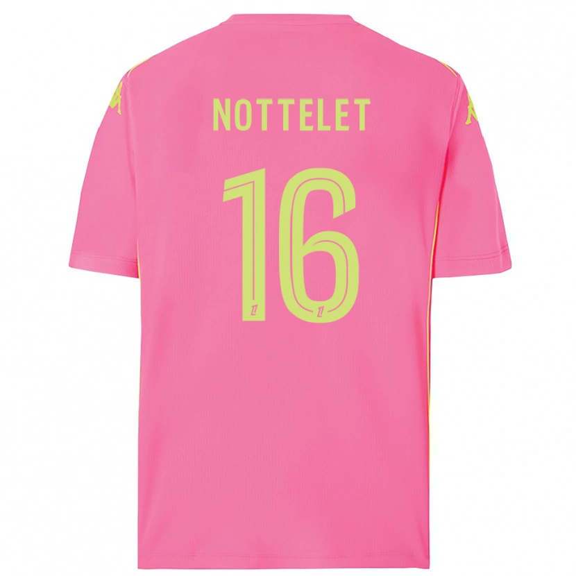 Danxen Mænd Gillian Nottelet #16 Hot Pink Målmandstrøje 2025/26 Trøje T-shirt