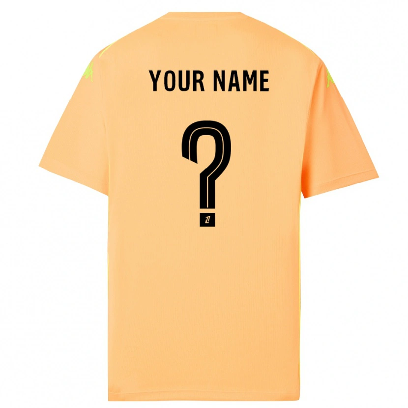 Danxen Mænd OGC Nice Lys Orange Sort Målmandstrøje 2025/26 Trøje T-shirt