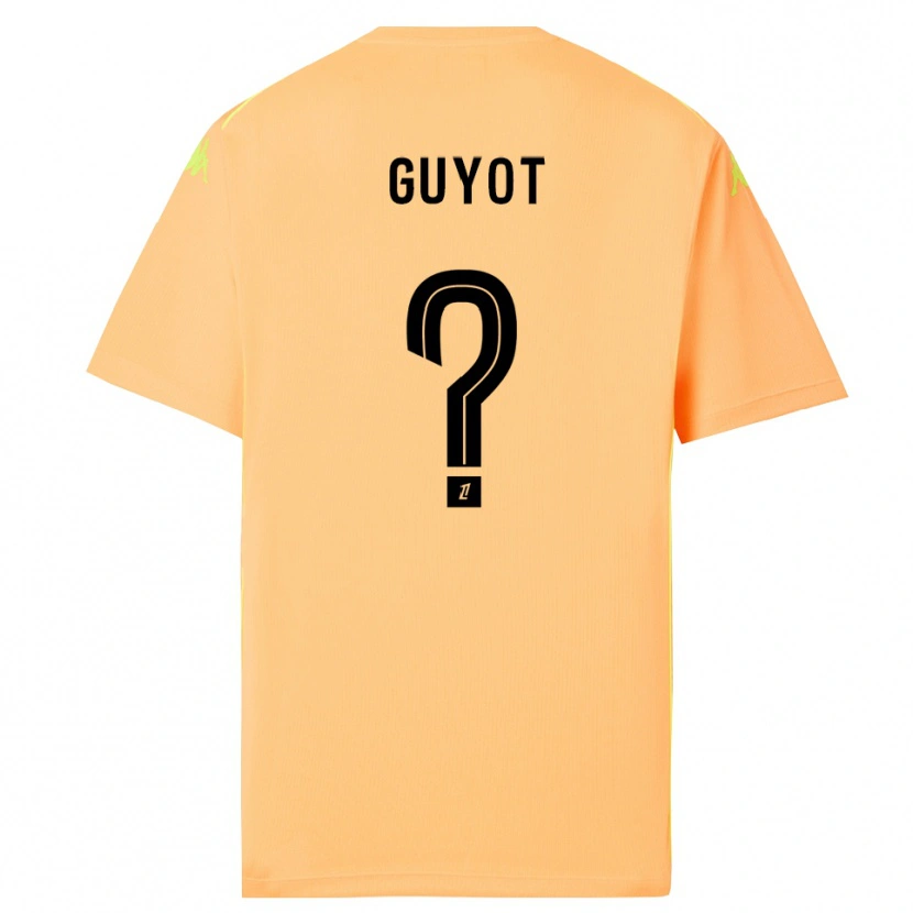Danxen Mænd Loucas Guyot #0 Lys Orange Sort Målmandstrøje 2025/26 Trøje T-shirt