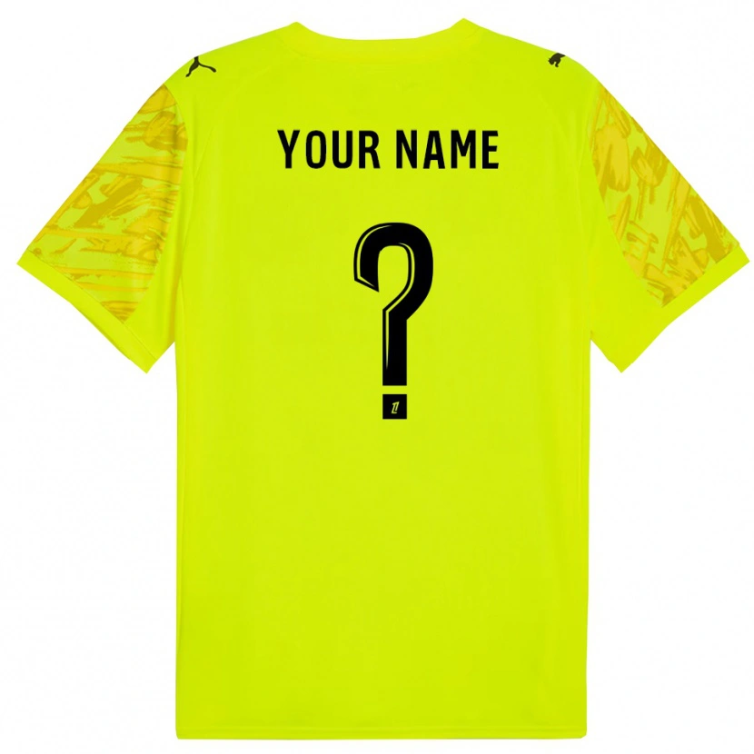 Danxen Mænd Stade Reims Fluorescerende Grøn Gul Målmandstrøje 2025/26 Trøje T-shirt