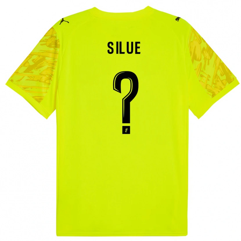 Danxen Mænd Ange Silue #0 Fluorescerende Grøn Gul Målmandstrøje 2025/26 Trøje T-shirt