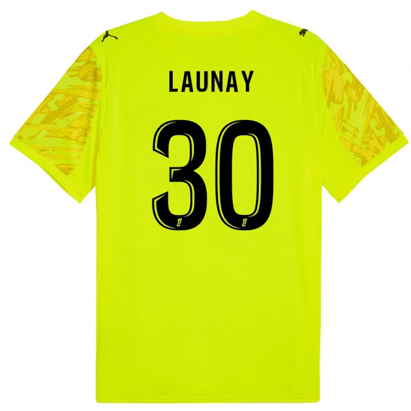 Danxen Mænd Elisa Launay #30 Fluorescerende Grøn Gul Målmandstrøje 2025/26 Trøje T-shirt