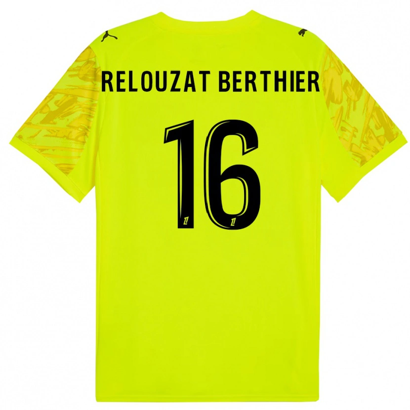 Danxen Mænd Maxime Relouzat Berthier #16 Fluorescerende Grøn Gul Målmandstrøje 2025/26 Trøje T-shirt