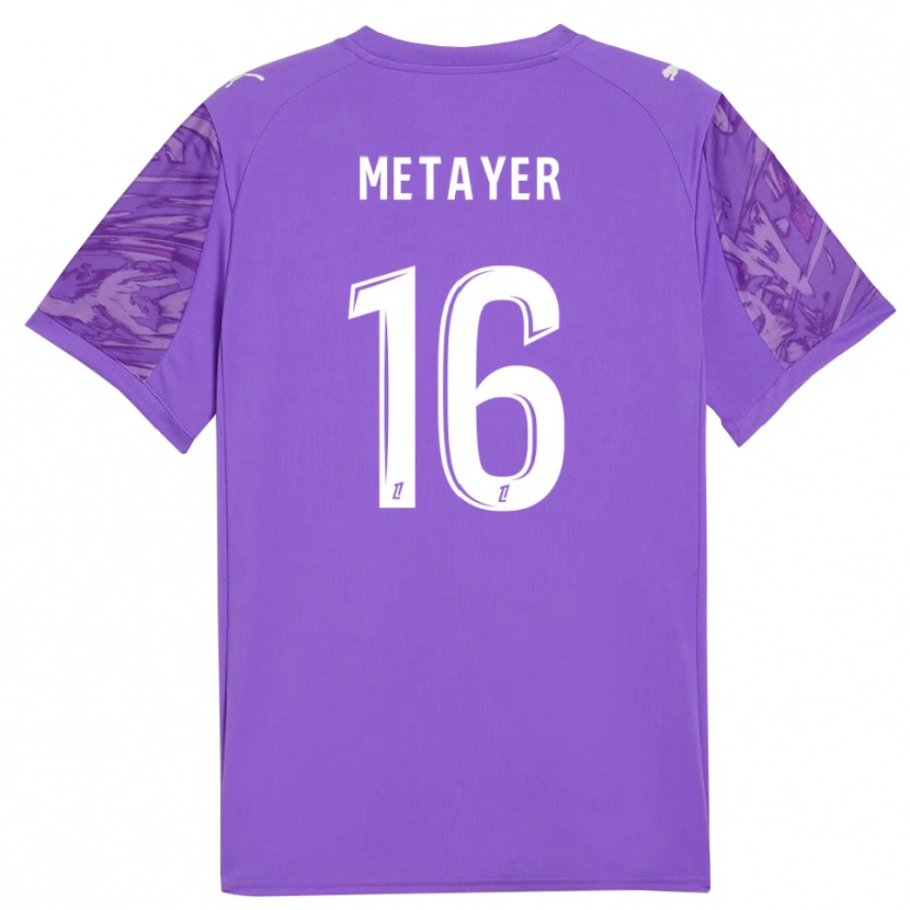 Danxen Mænd Maxence Metayer #16 Orkidé Hvid Målmandstrøje 2025/26 Trøje T-shirt