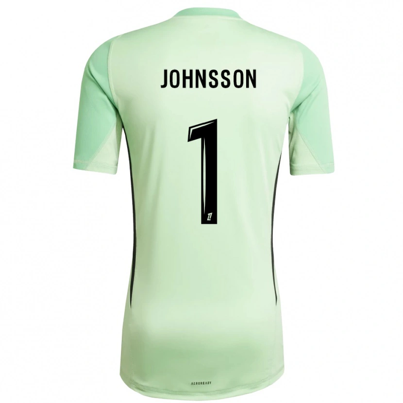 Danxen Mænd Karl-Johan Johnsson #1 Lys Grøn Sort Målmandstrøje 2025/26 Trøje T-shirt