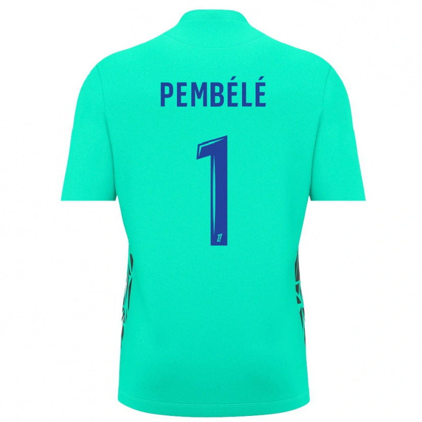 Danxen Mænd Willange Pembélé #1 Akva-Blå Målmandstrøje 2025/26 Trøje T-shirt