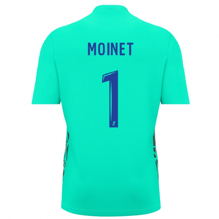 Danxen Mænd Victor Moinet #1 Akva-Blå Målmandstrøje 2025/26 Trøje T-shirt